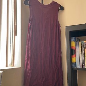 maroon tunic with slits